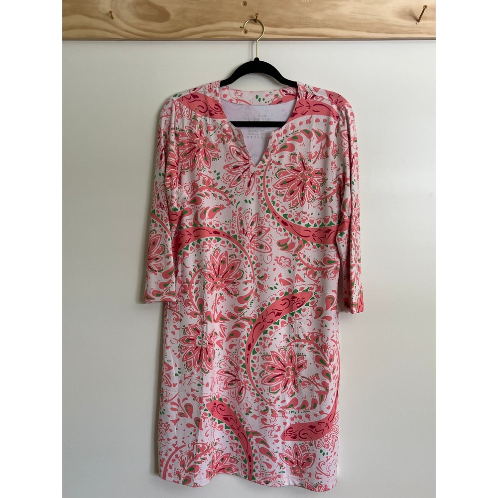 Lightbare Tunic Dress 3/4 Sleeve Spring Summer Sun Protection Women Size Meidum